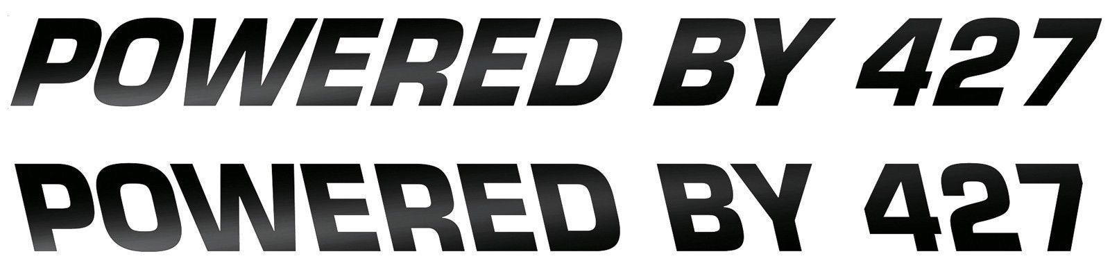 “Powered by 427” Hood Scoop & EID Decals (5 Colors) Fits AC Cobra
