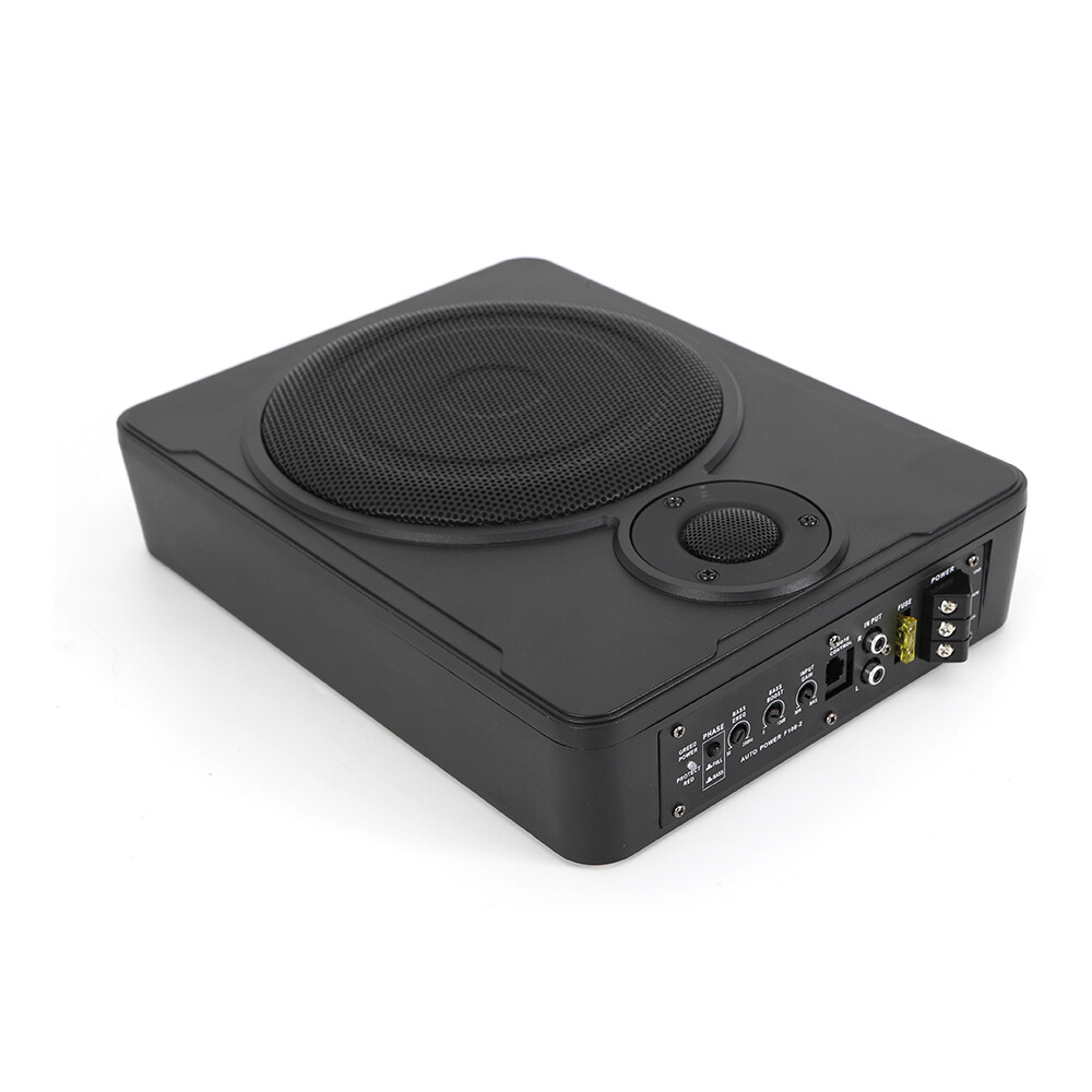 SOUNDSTREAM 8IN BEHIND UNDER SEAT SUBWOOFER BOX BASS SPEAKER AMPLIFIER 600W