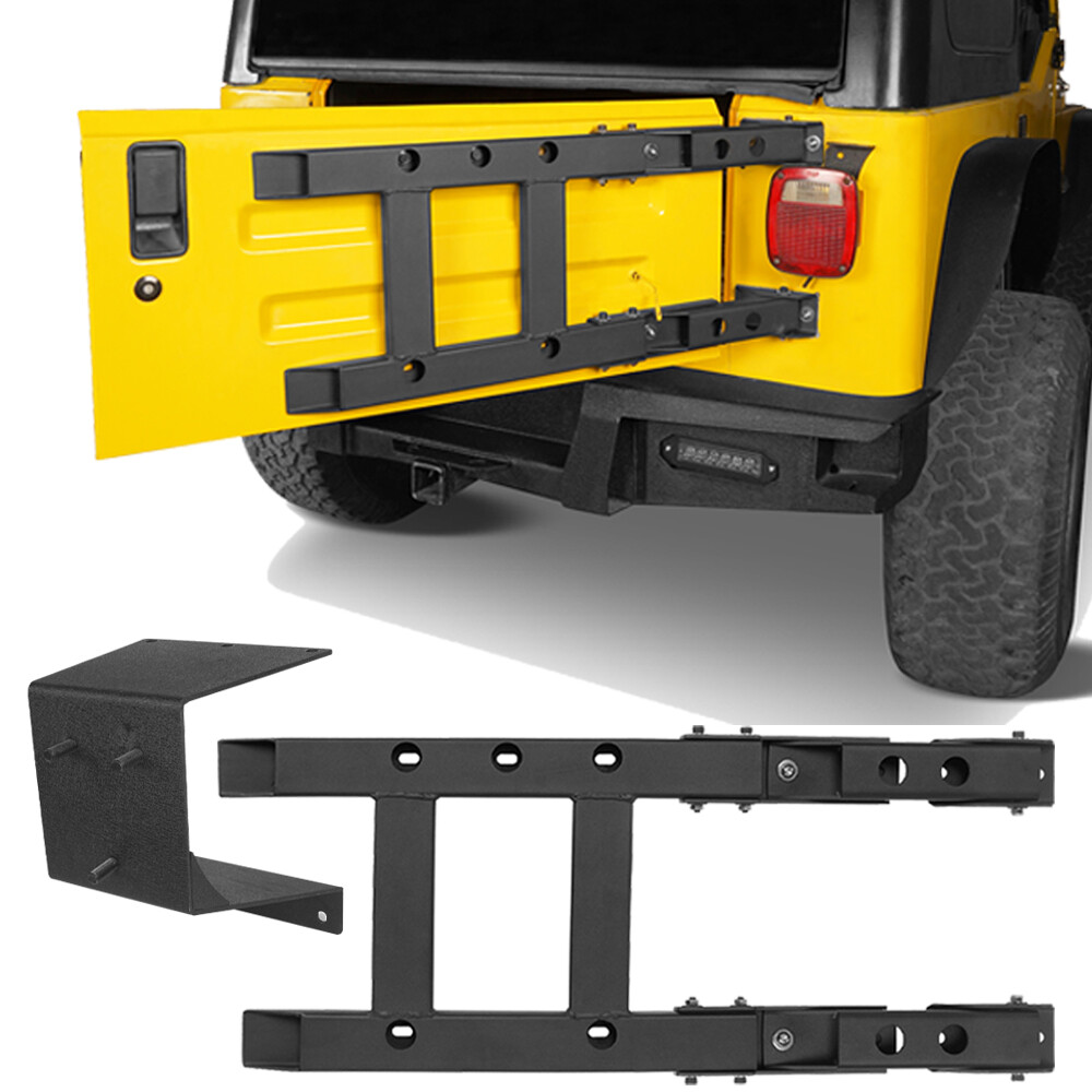 Fit Jeep Wrangler TJ 1997-2006 Tailgate Reinforcement Tire Carrier Holder Kit