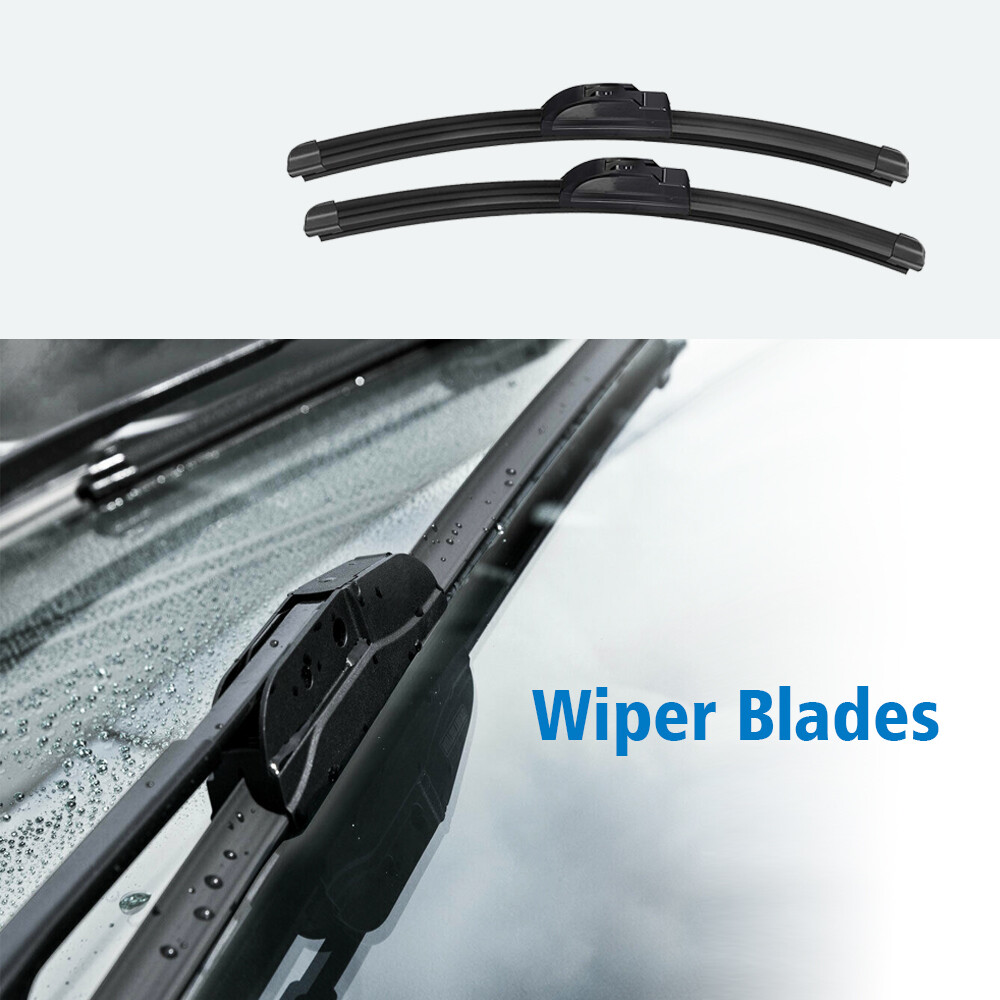 26″ & 18″ Bracketless Windshield Wiper Blades Hybrid Silicone J-HOOK OEM QUALITY