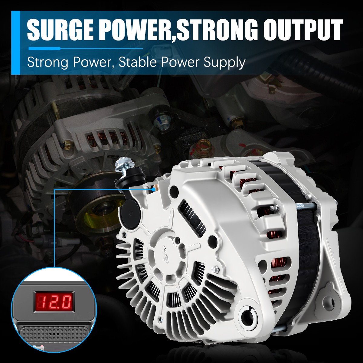 Genuine OEM Alternator For 2009-2018 Nissan Maxima 3.5L 130Amp 23100-1AA1A 11557