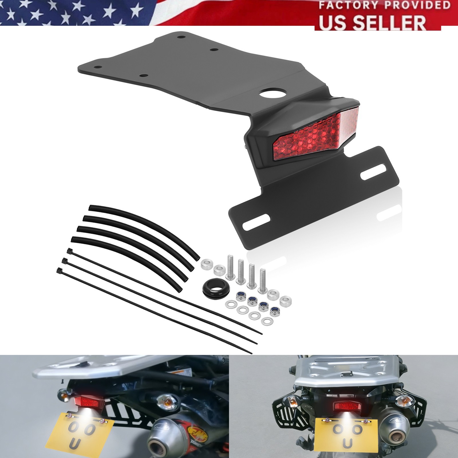 Fender Eliminator LED Integrated Tail Light Turn Singal For KLR650 2022-2026