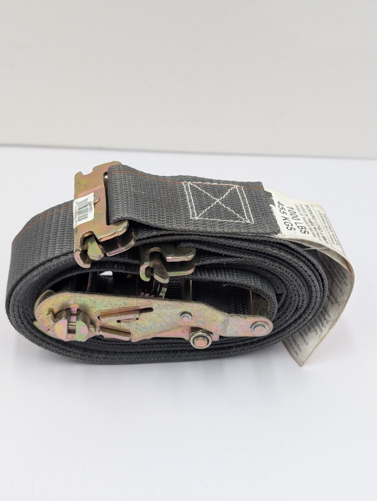 Kinedyne 1000 LBS 641601 2″ x 16′ Logistic Cargo Spring E-Fitting Ratchet Strap