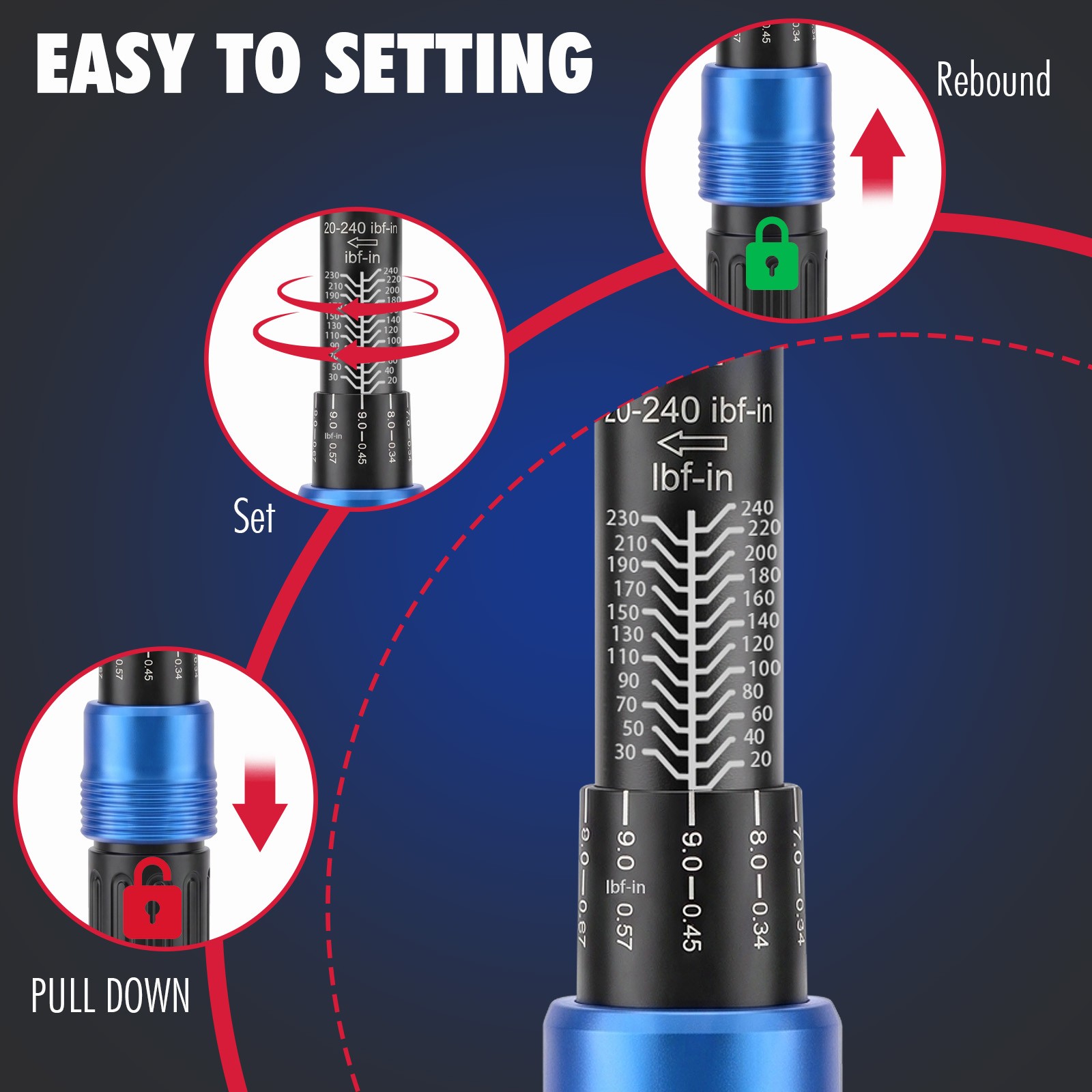 1/4″ Torque Wrench Snap Socket Professional Drive Click Ratcheting Father’s Day