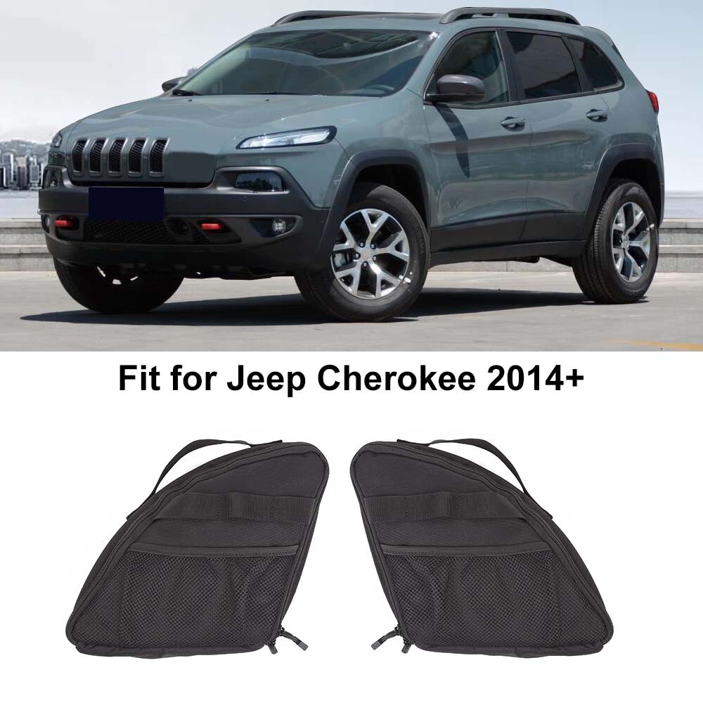Rear Cargo Trunk Window Storage Bags Organizer For Jeep Cherokee 14+ Accessories