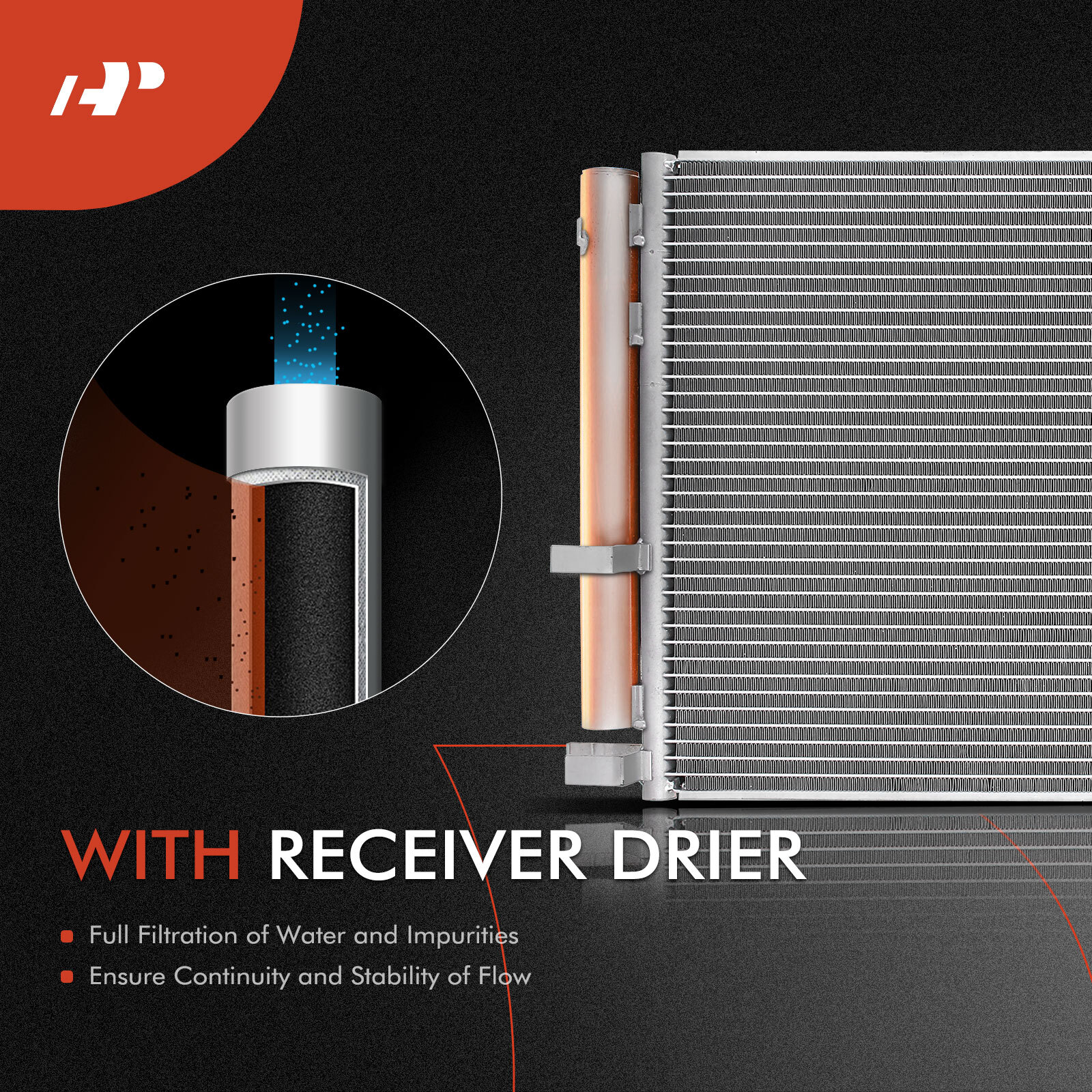 New Radiator & A/C Condenser w/ Drier for Acura TL 2009-2014 V6 3.5L Auto Trans.
