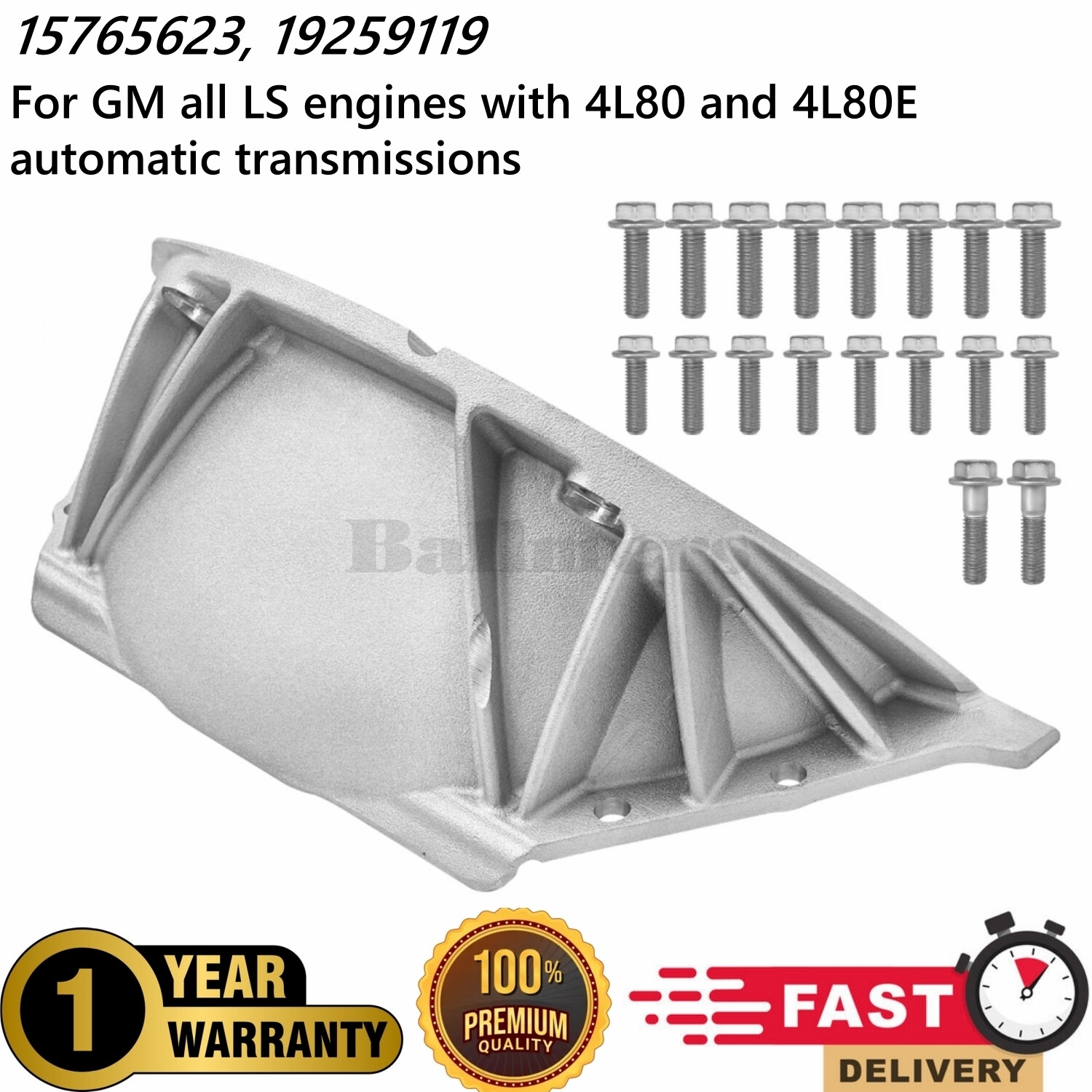 4L80/4L80E Transmission Dust Cover Trans Inspection Cover Kit w/Bolts For GM LS