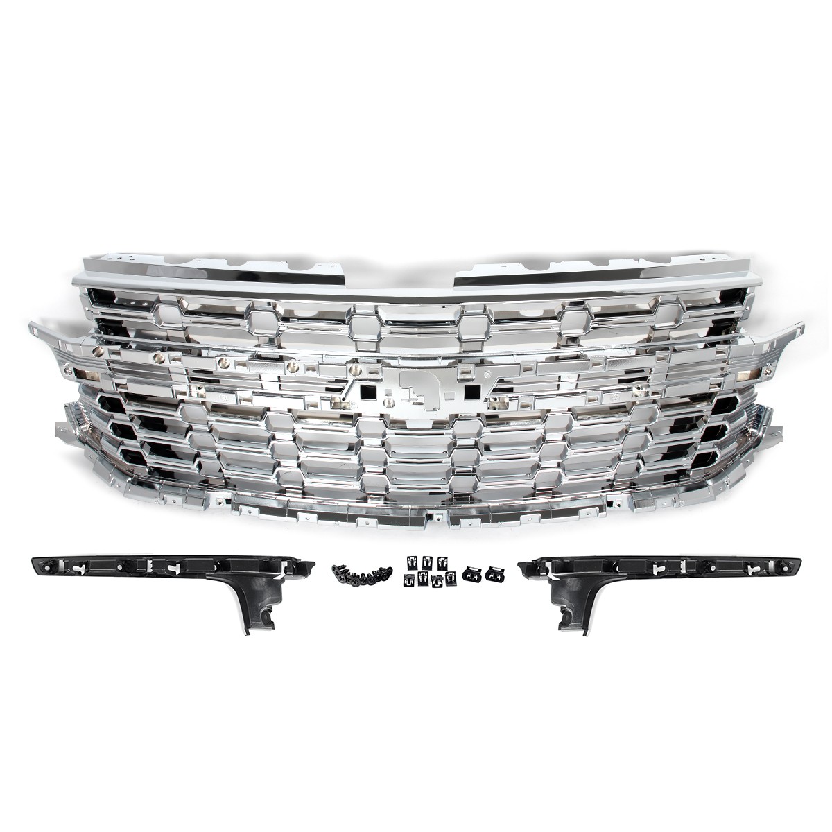 Chrome Front Bumper Upper Grille For Chevrolet Suburban Tahoe LS / Z71 2021-24