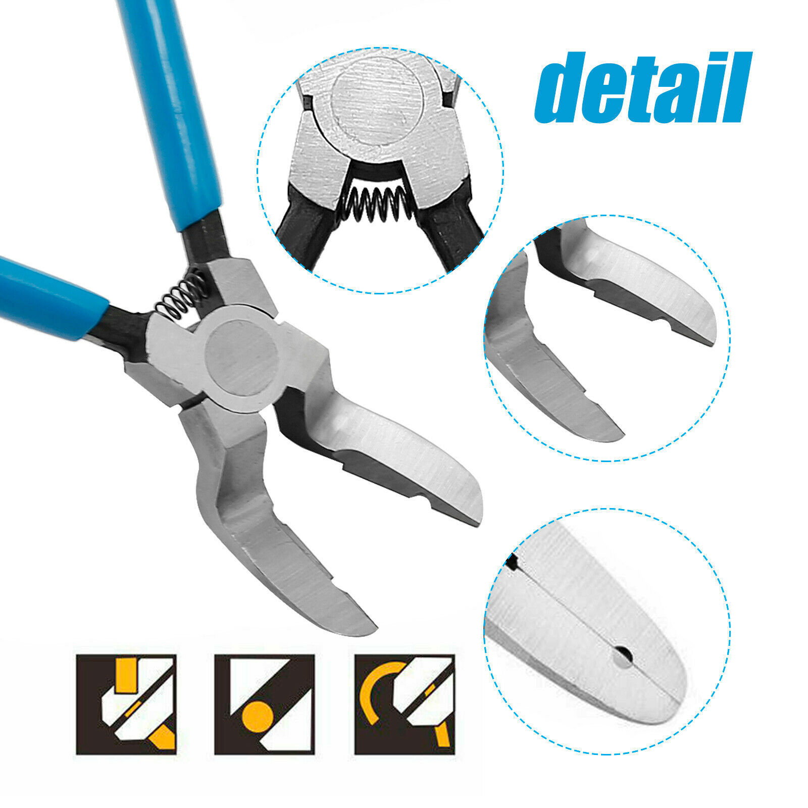 2/4/6x Car Fastener Clip Panel Puller Plier Tool Push Retainer Pin Rivet Trim