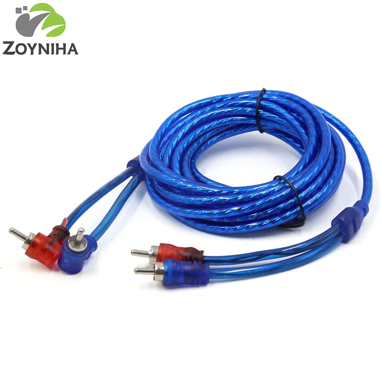 2-Channel 14ft RCA Audio Interconnects Cable Male to Male Copper Wire Car Home