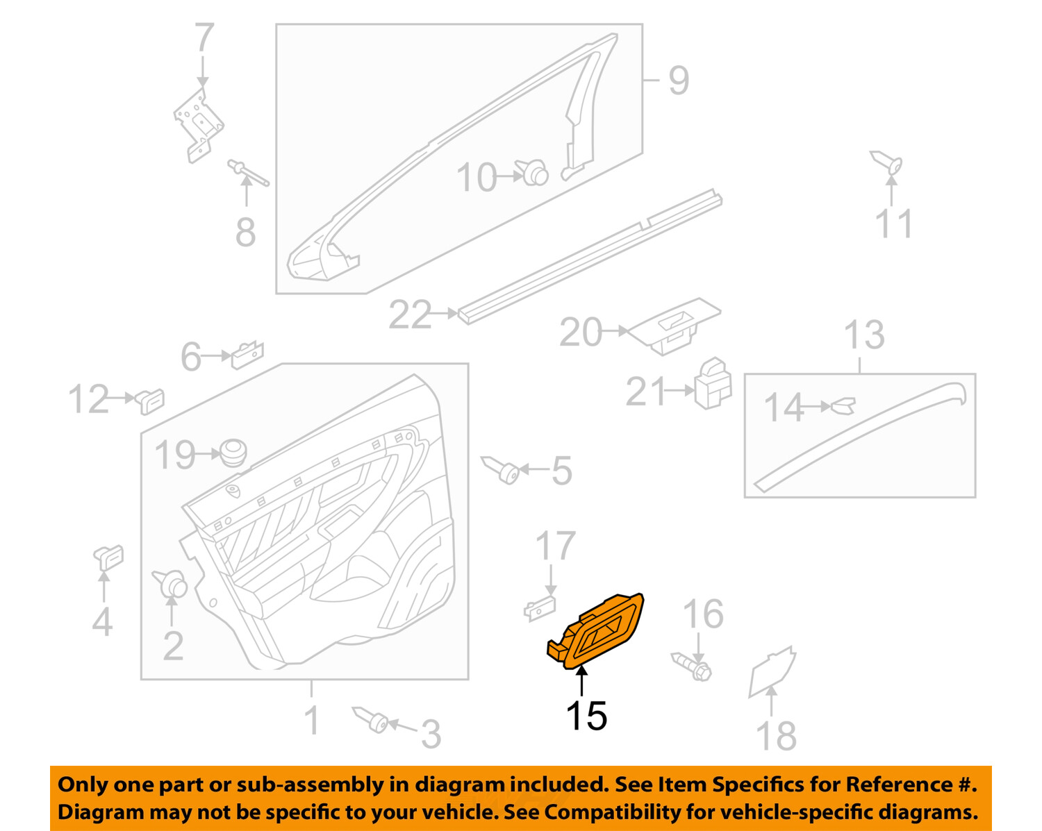 FORD OEM 10-15 Taurus-Interior Inside Door Handle Right AG1Z5421818AA