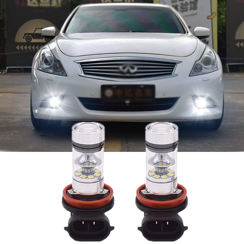 For Acura TSX ILX TL MDX RDX RL 6000k White H11/H8 LED Fog Driving Light Bulbs