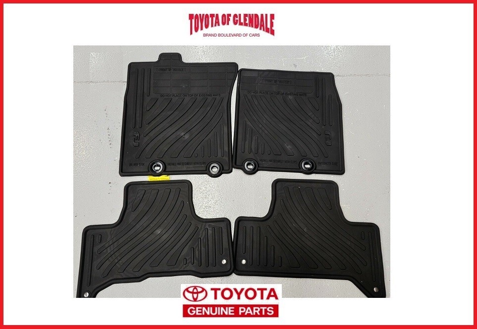 2011-2014 TOYOTA FJ CRUISER ALL WEATHER/RUBBER FLOOR MATS GENUINE PT206-35110-21