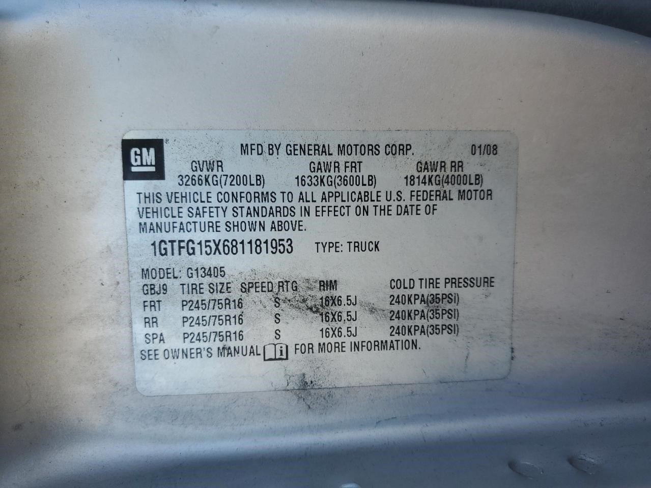 Anti-Lock Brake Part Assembly 4 Wheel ABS Fits 08-10 EXPRESS 1500 VAN 403348