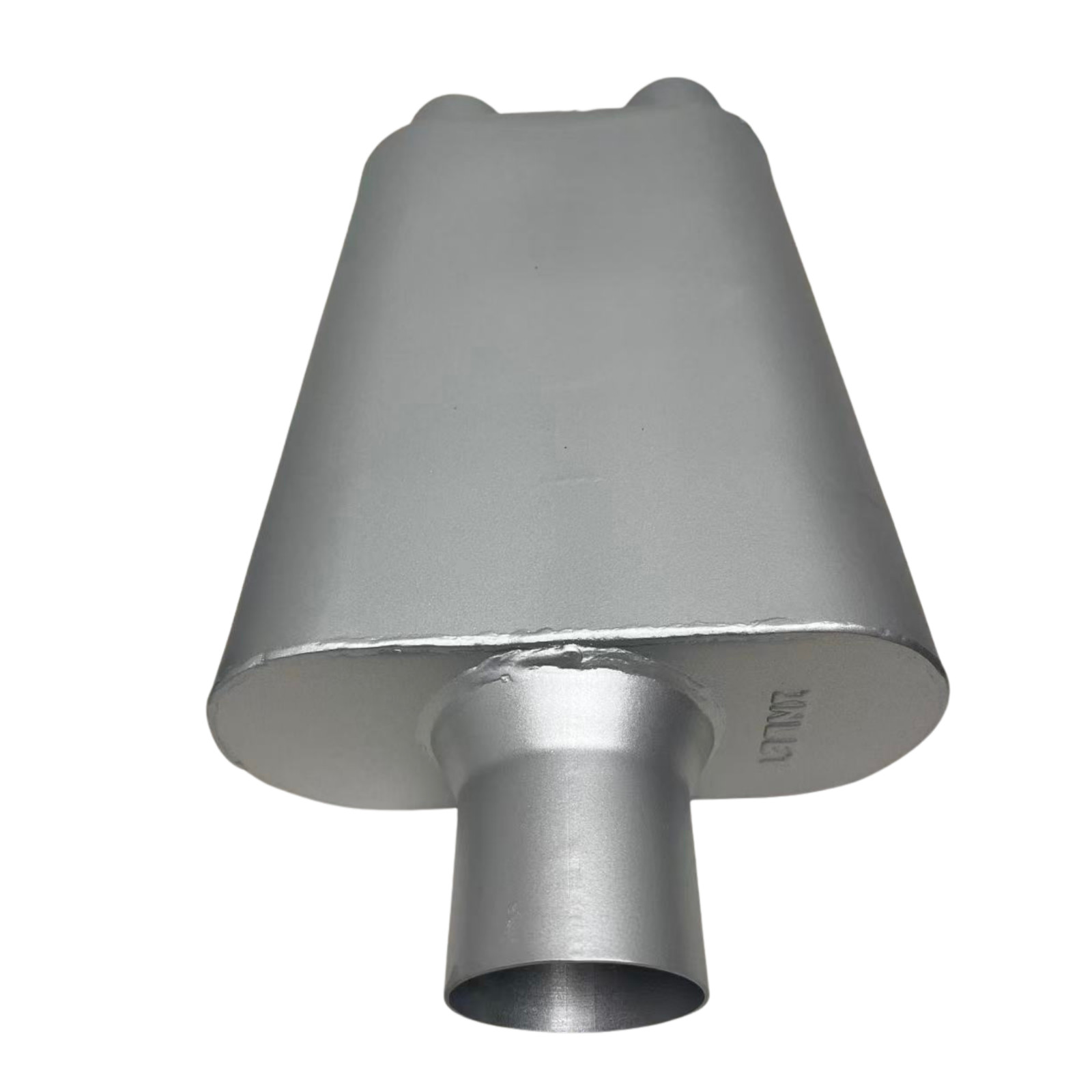 Muffler 2.5″ Center In / 2.5″ Dual Out Moderate Sound Original Color