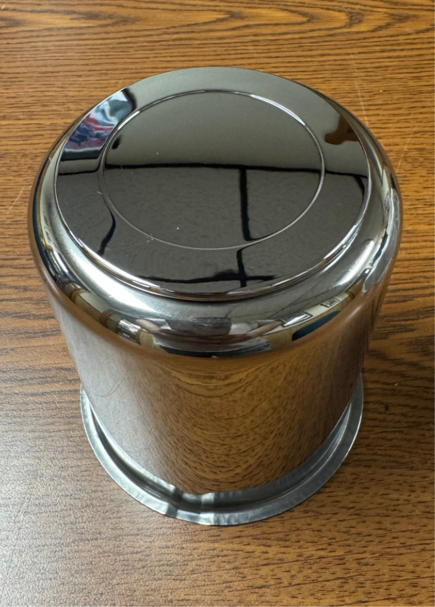1- 15″ 16″ 6 Lug Trailer Wheel Stainless Steel Trailer Center Cap Single 3.75″ O