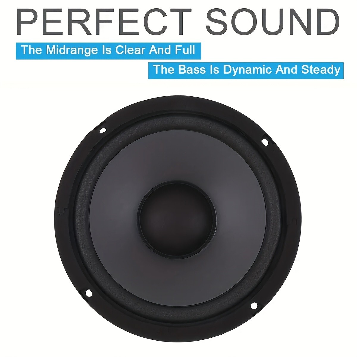 6.5” 2-Way Car Coaxial Audio Speakers Door Loudspeakers HiFi Stereo 50W RMS 4Ω