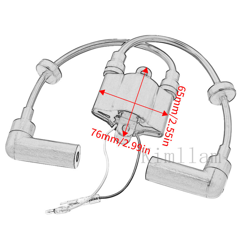 For Yamaha Ignition coil Outboard 45HP 65W-85570-01 65W-85570-00 25HP F25 20HP