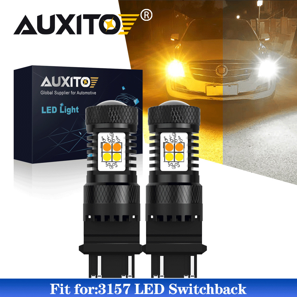AUXITO 3157 Dual Color Switchback LED Turn Signal Lights Anti Hyper Flash Canbus