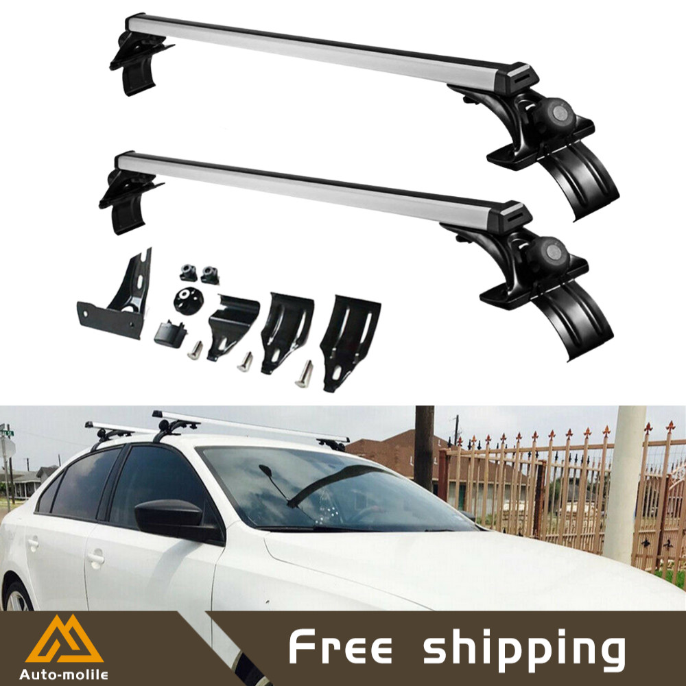 Aluminum 48″ Car Universal Top Roof Rack Cross Bar Luggage Cargo Carrier Rails