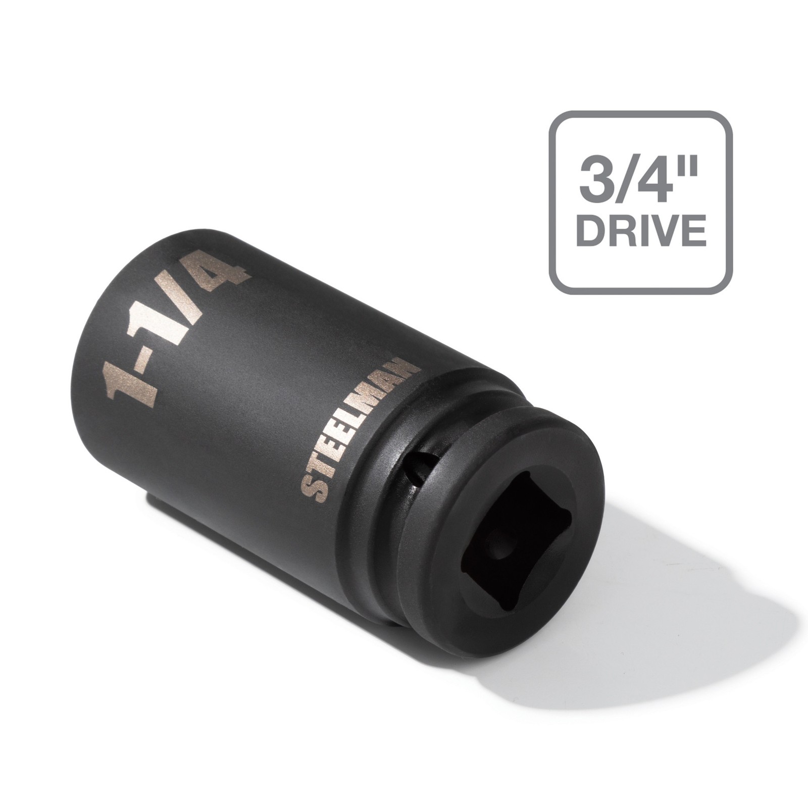 Steelman 3/4 in. Drive 1-1/4 in. 6 Point Deep Impact Socket 79268