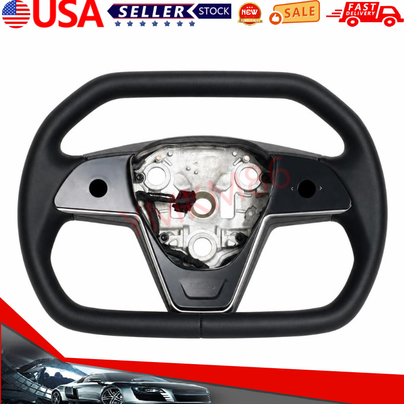 Upgrade Cybertruck Yoke Steering Wheel For Tesla Model 3 Model Y 16-23 w/Heated