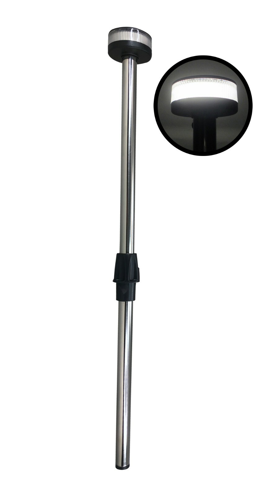 Pactrade Marine Boat LED All Round Anchor Plug-in Light Pole 22″ Collar USCG 2NM