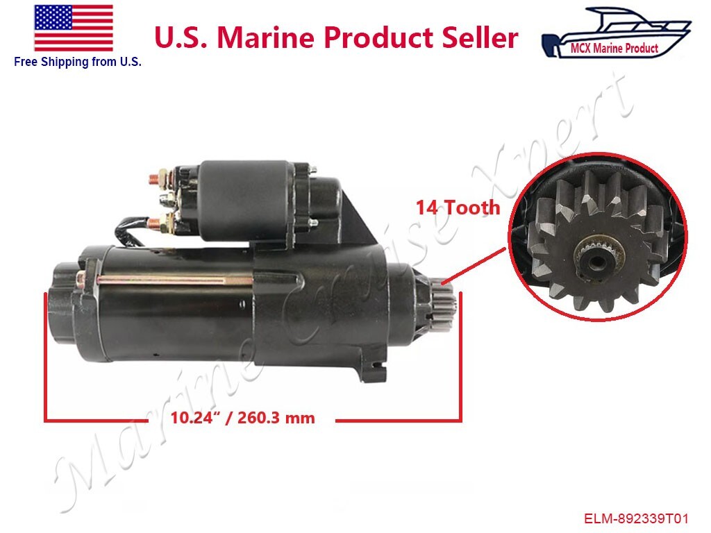 Mercury Starter 115 135 150 175 200 225 250 HP 50- 853329T 893892T 892339T01