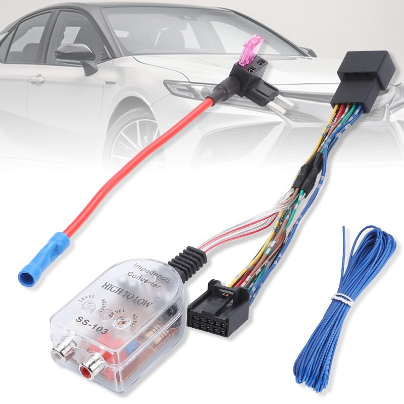Radio Add AMP Amplifier Interface Adapter For Toyota Camry Tacoma Sienna Corolla