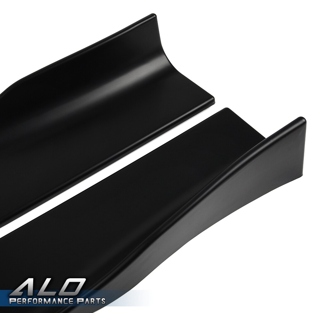 4pcs Universal Car Side Skirt Extension Rocker Panel Splitter Lip For Most Car