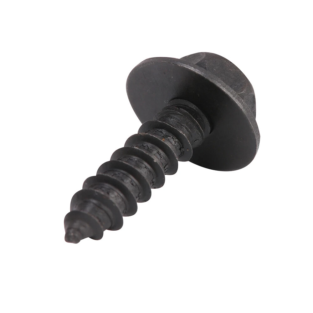 30x 10mm Hex Head Screw with Washer Black Cover Clip 90159-60498 For Toyota