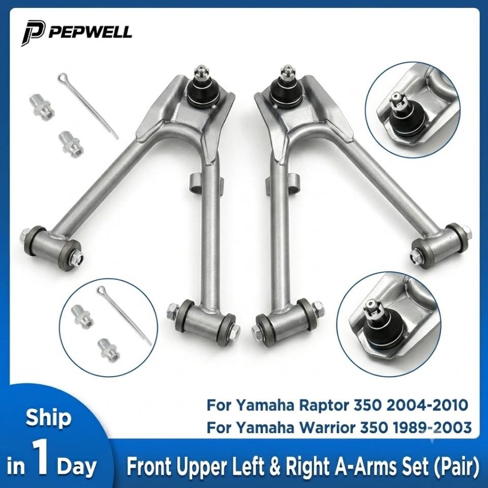 Front Upper Left Right A-Arms w/Ball Joints Pair For Yamaha Raptor Warrior 350