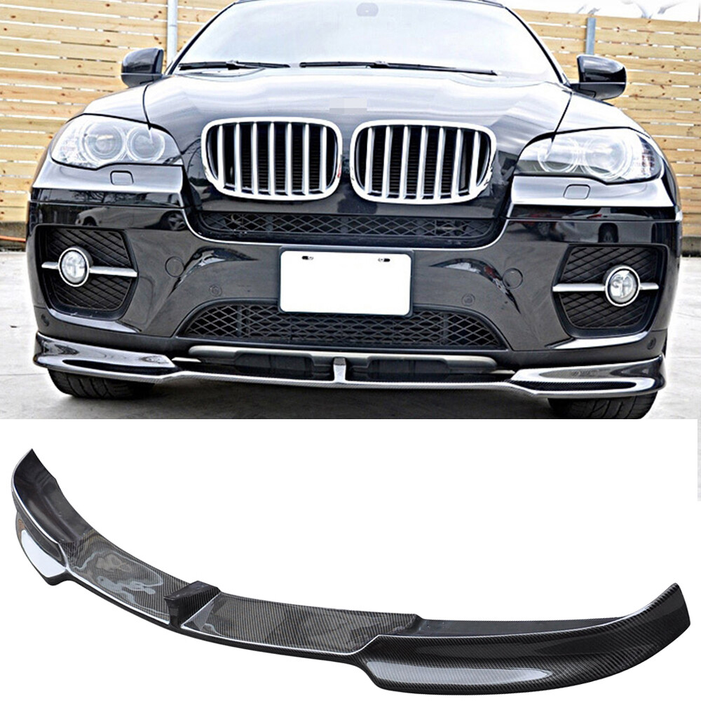 For BMW E71 X6 2008-2013 GD Style Carbon Fiber Front Bumper Lip Chin Spoile