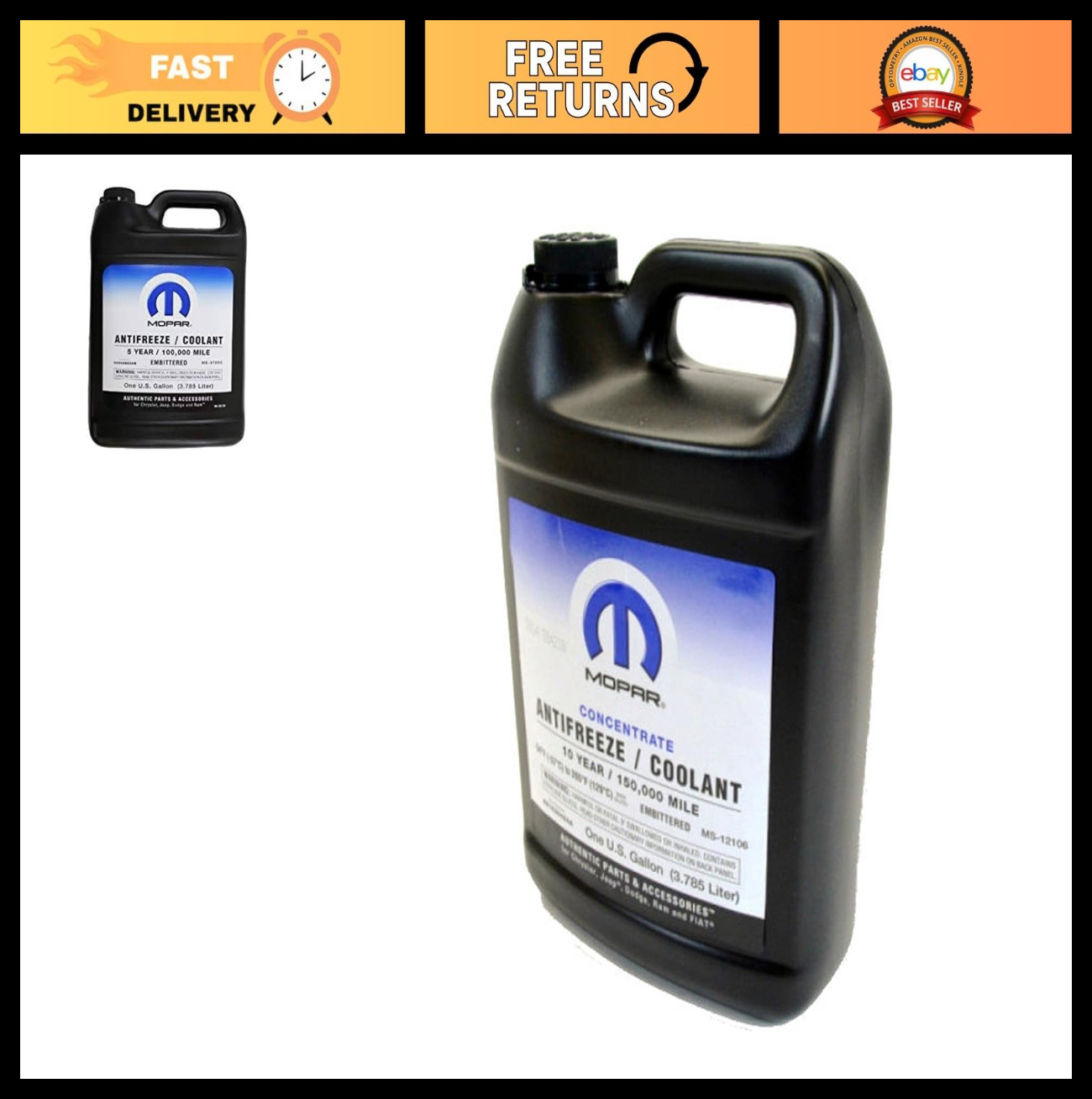 10 Year/150K Mile Antifreeze Coolant Concentrate – Engine Cooling System Fluid