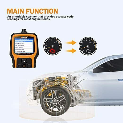 Car ANCEL AD410 Diagnostic Scanner OBD2 Scan Tool Code Reader Check Engine Fault