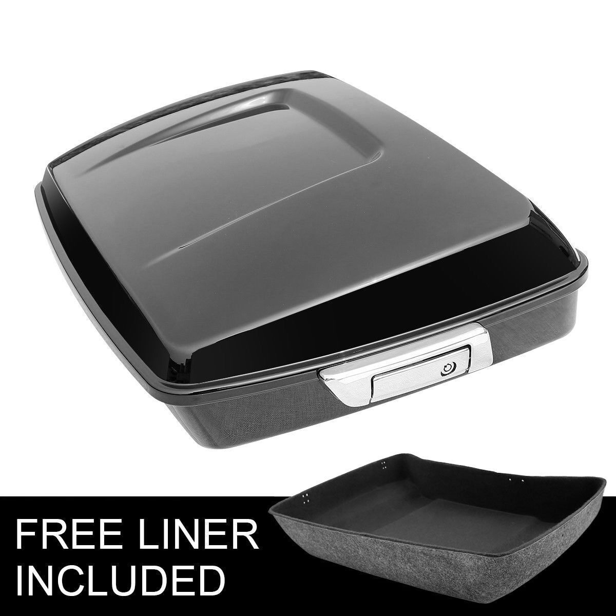 Chopped Pack Trunk Pad & Two Up Rack Fit For Harley Tour Pak Street Glide 14-21
