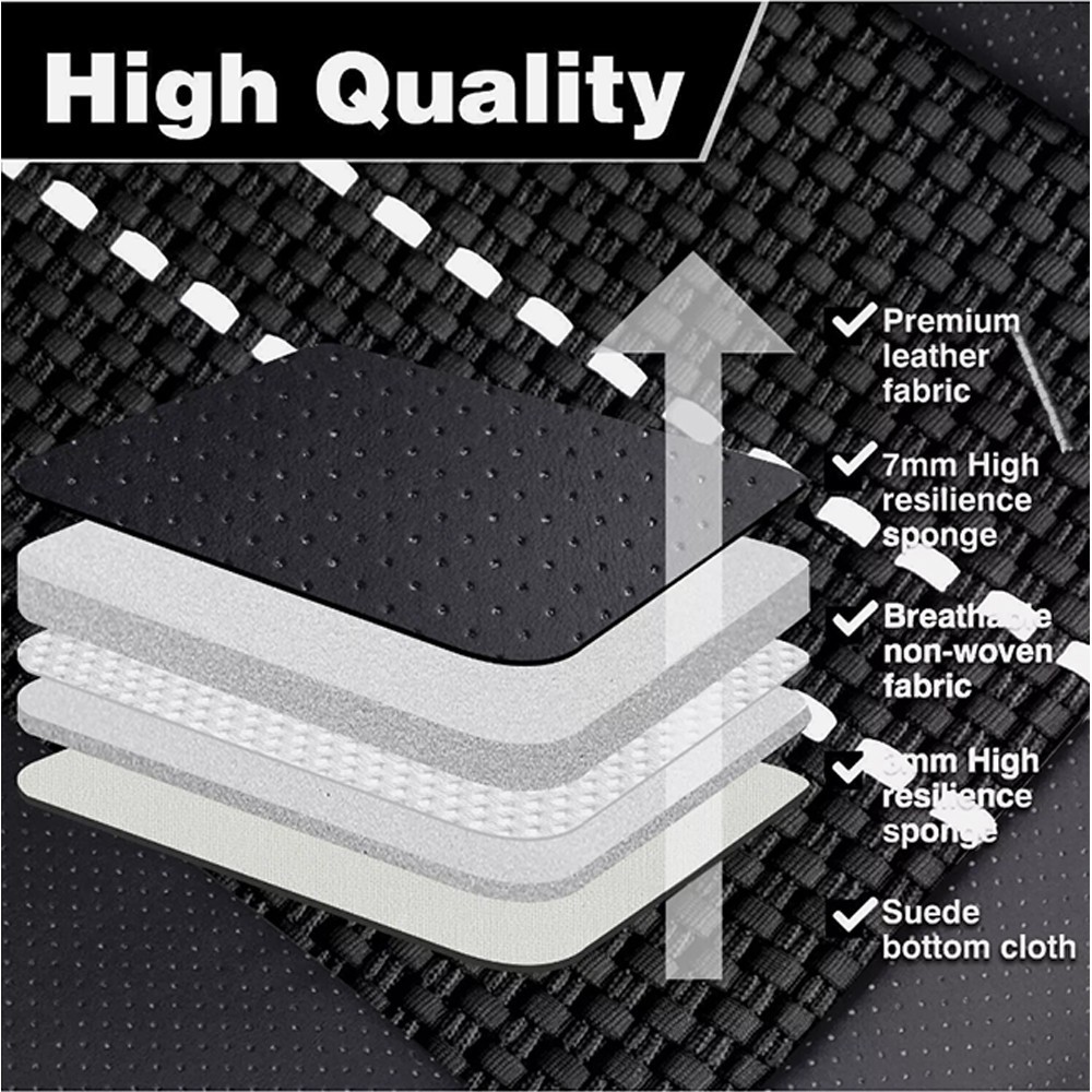 Seat Covers for Toyota Tacoma 1993-2022 Front Rear Bucket With Headrest