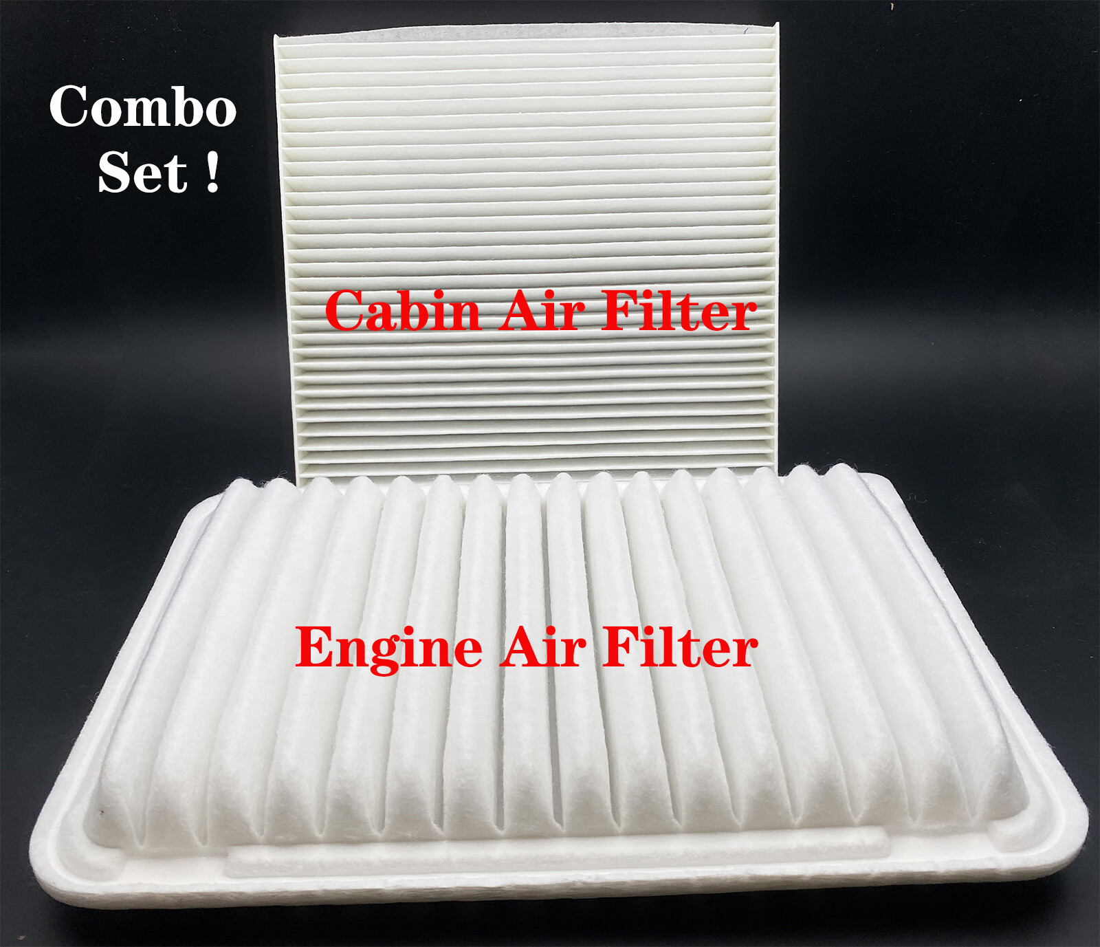 CABIN & AIR FILTER COMBO FOR TOYOTA CAMRY 2.5L 2.4L ENGINE 2007-2017 17801-0H050