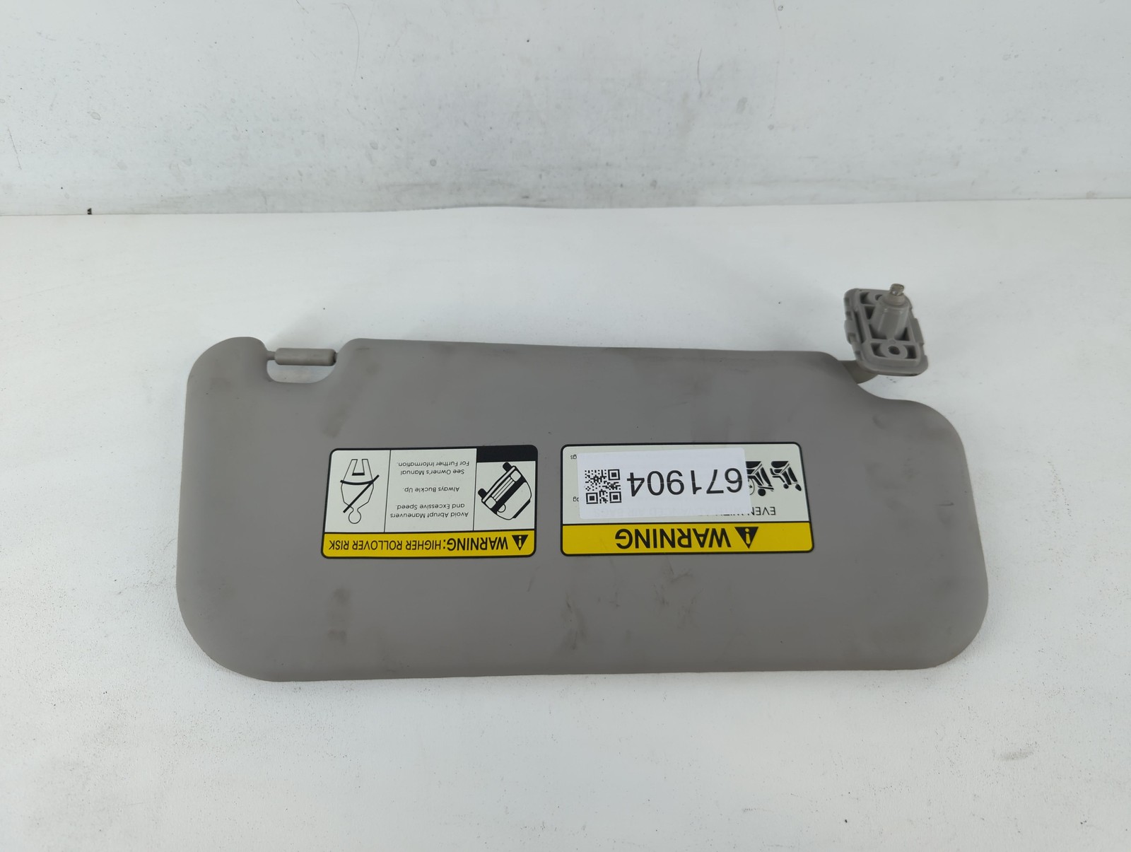 2010-2013 Kia Soul Driver Sun Visor Mirror Left Sunvisor Grey C6N9F