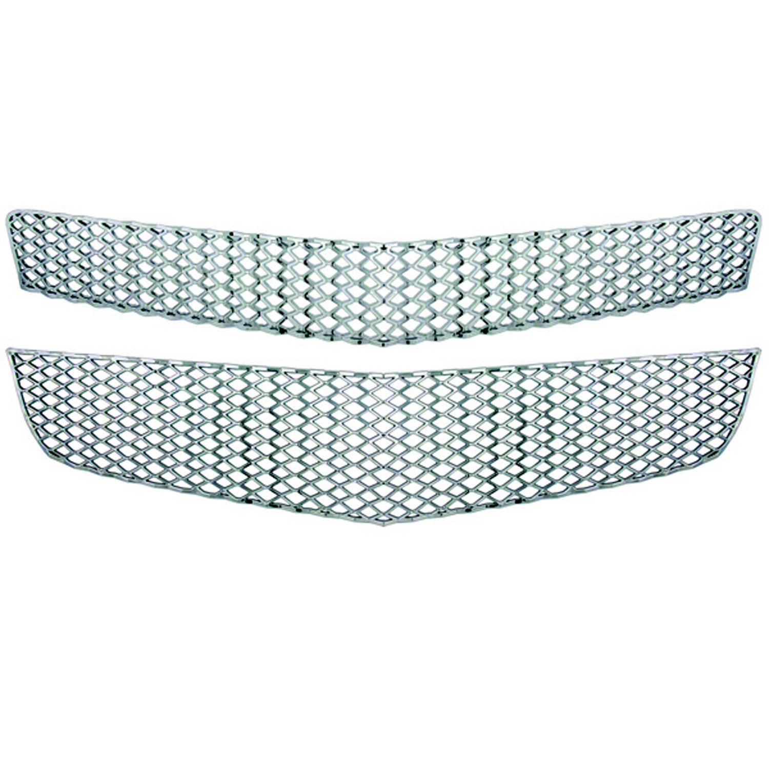 New Chrome Grill Grille Overlay Insert kit for 2009-2012 Chevy Traverse LS & LT