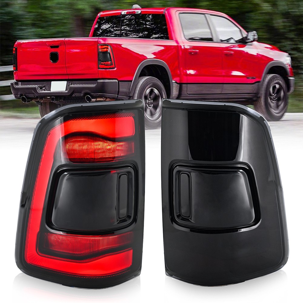 Full LED Tail Light For Dodge RAM 1500 2019 2020 2021 2022 2023 2024 Rear Lamp