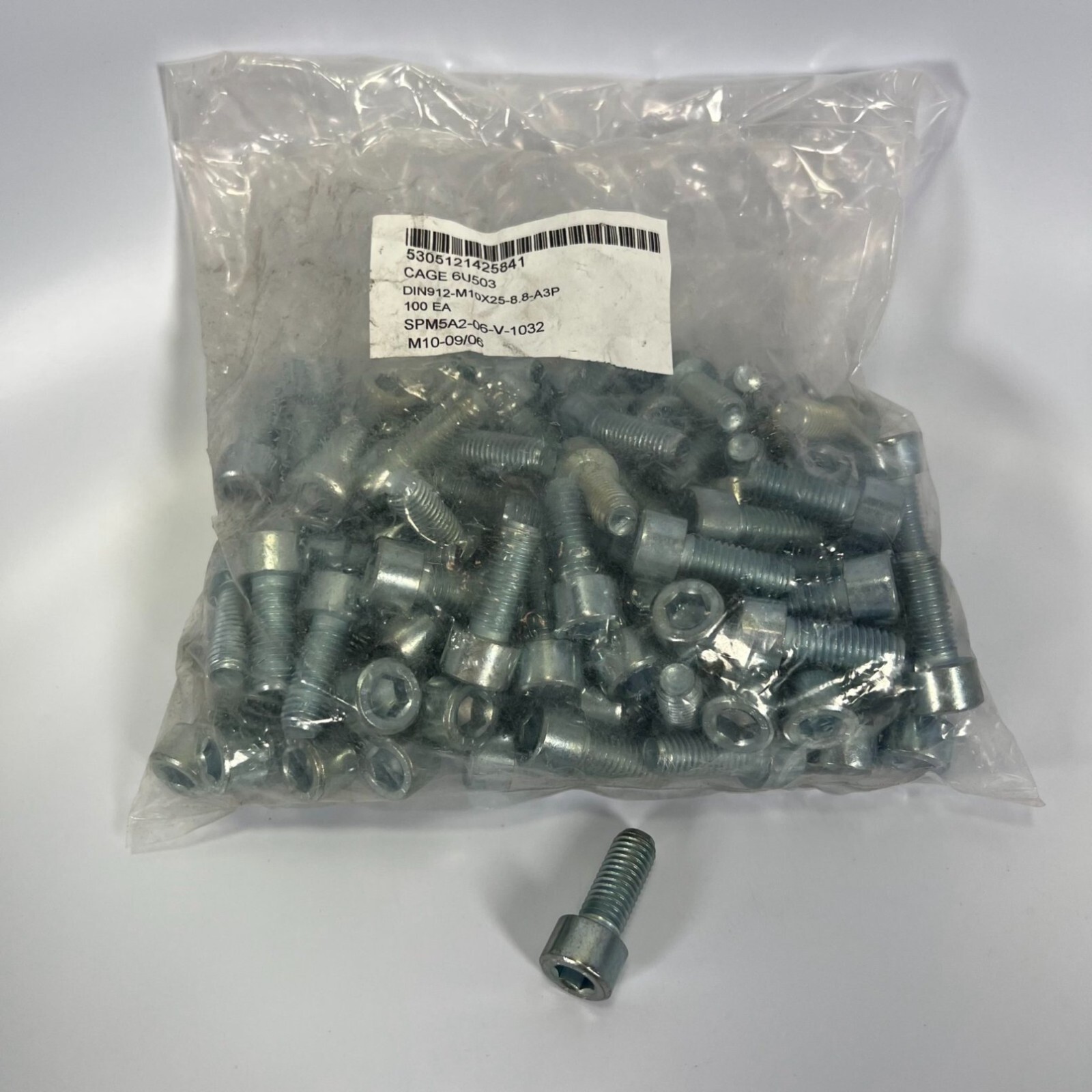 Screw Cap Socket Head Threaded (NSN: 5305121425841) Military Surplus Part (100x)