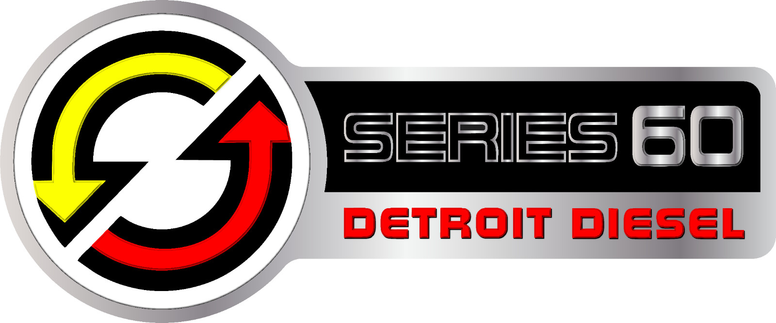 Detroit Diesel Power Series 60 Heavy Duty Vinyl Sticker Decal Cornhole Truck