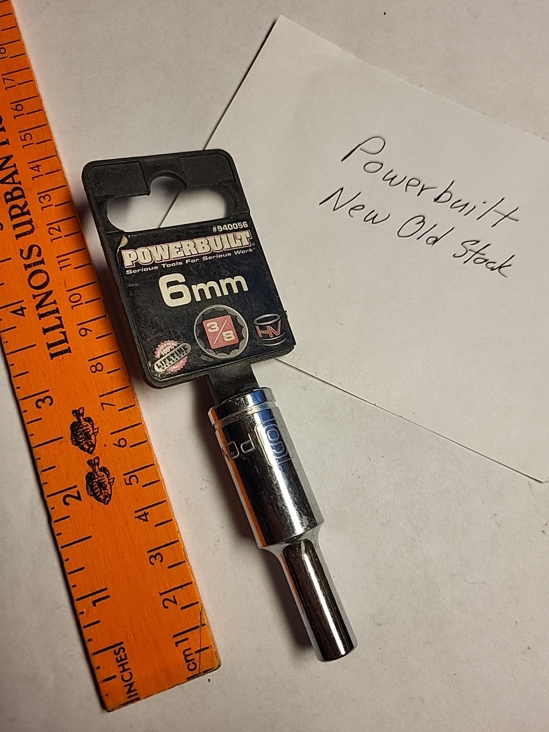 Powerbuilt 3/8 inch Drive Deep Socket – 6mm – 12pt – CR-V NOS #940056