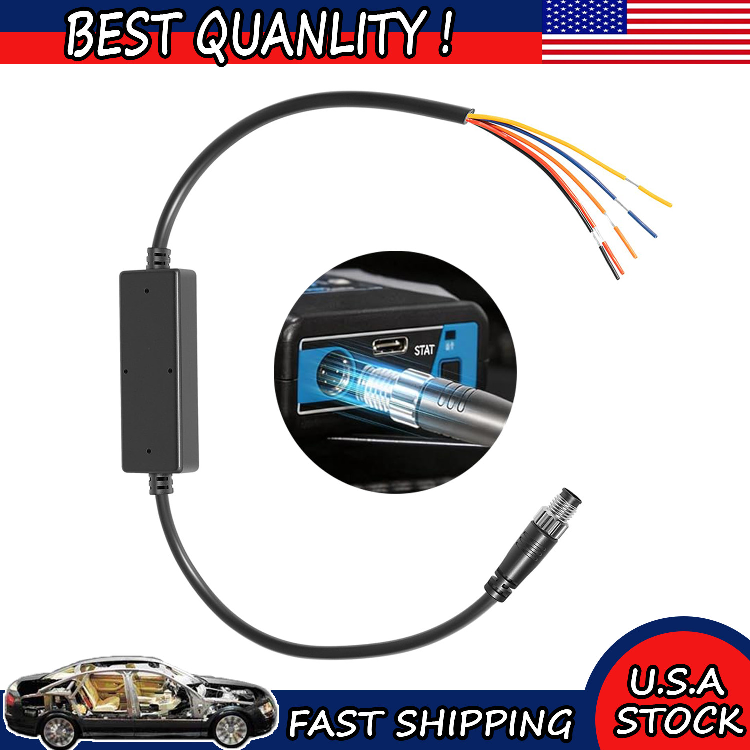 H021-002-06 Analog & CAN Bus Input Cable For MPVI3 MPVI2 Data Logging Devices