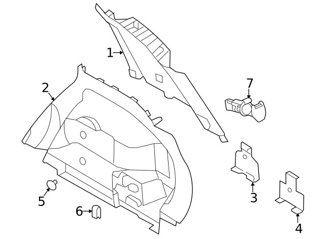 Genuine Nissan Tie Down Hook 74932-4BA1A