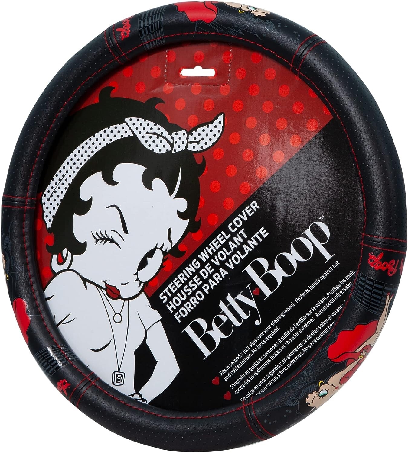 ⭐️⭐️⭐️⭐️⭐️ Betty Boop Steering Wheel Cover Fits Cars Trucks Suvs Vans Original
