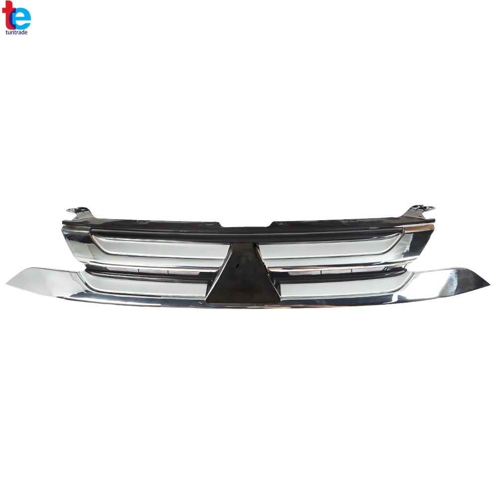 For Mitsubishi Outlander 2016-2018 Upper Grille+Front Bumper Trim Molding L+R