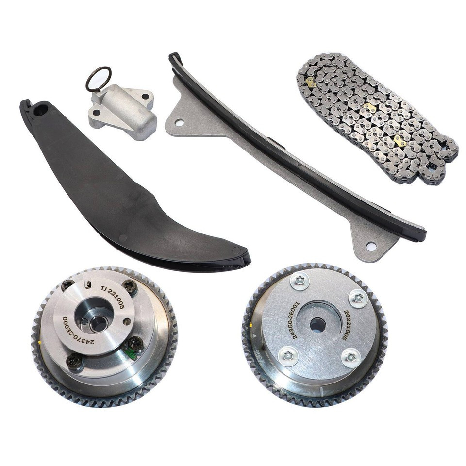 Timing Chain Kits & Pair VVT Gear Sprocket For Kia Soul Hyundai Elantra 1.8L