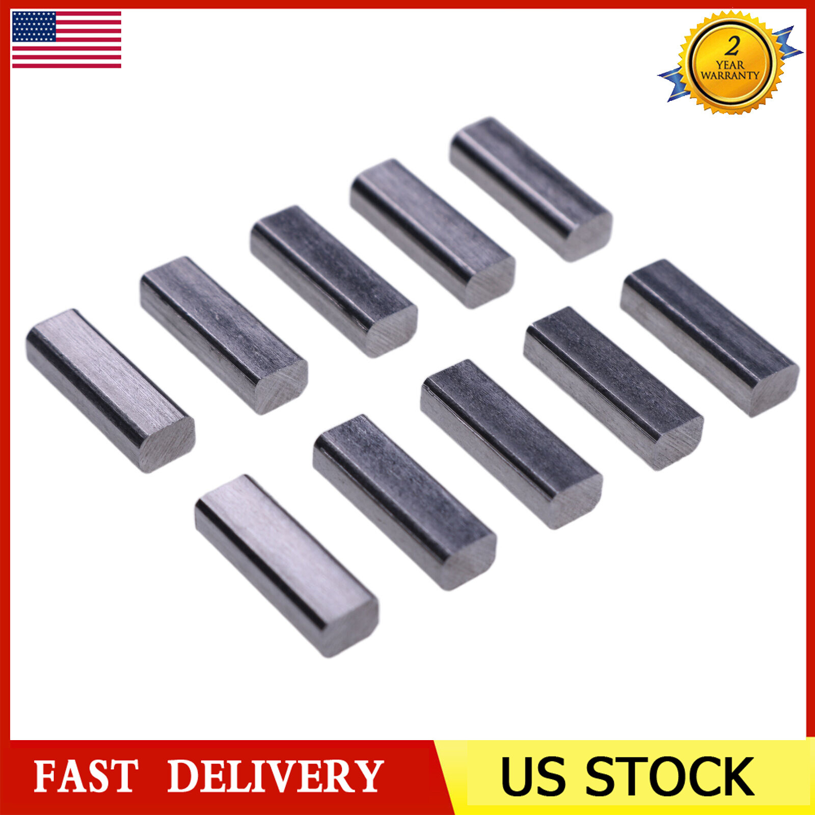 10Pcs Flywheel Keys For Briggs Stratton 222698S 395002 Stens 445064 JD LG222698